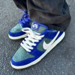 NIKE SB DUNK SKATEBOARD DEEP ROYAL BLUE SAIL & VINTAGE GREEN
