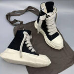 RICK OWENS DRKSHDW ABSTRACT HI TOP SNEAKERS