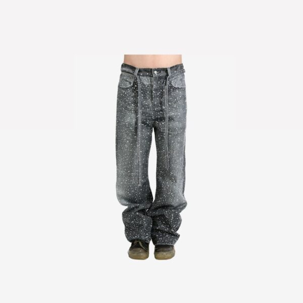 BLACK GRADIENT ALLOVER CRYSTAL ’ JEANS