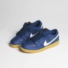 NIKE  DUNK LOW NAVY BLUE GUM SOLE/ ORANGE LABEL