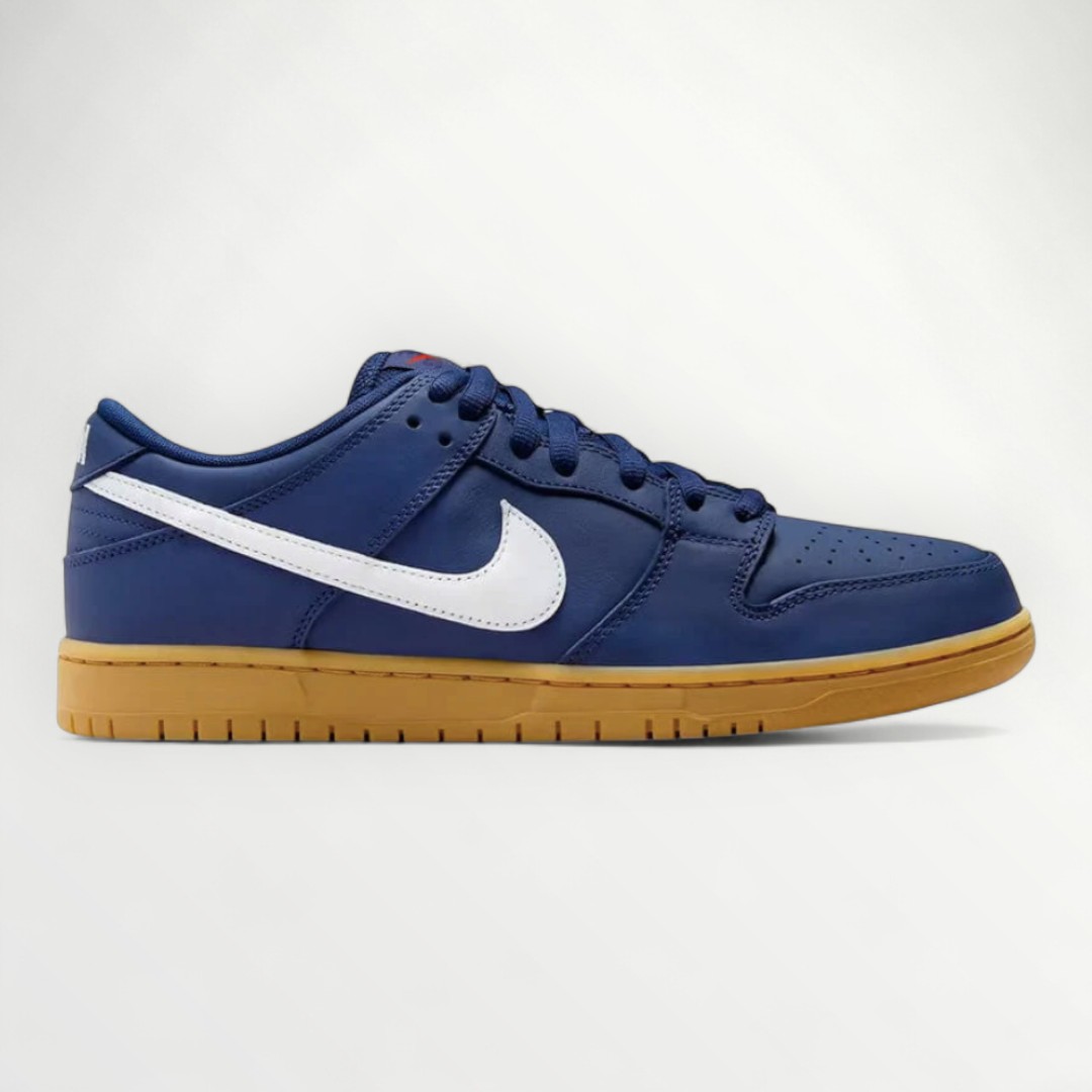 NIKE  DUNK LOW NAVY BLUE GUM SOLE/ ORANGE LABEL