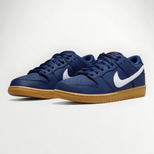 NIKE  DUNK LOW NAVY BLUE GUM SOLE/ ORANGE LABEL
