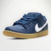 NIKE  DUNK LOW NAVY BLUE GUM SOLE/ ORANGE LABEL