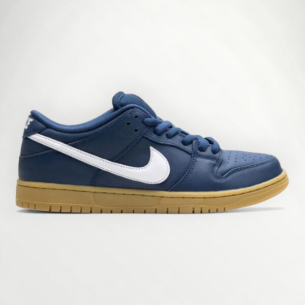 NIKE  DUNK LOW NAVY BLUE GUM SOLE/ ORANGE LABEL