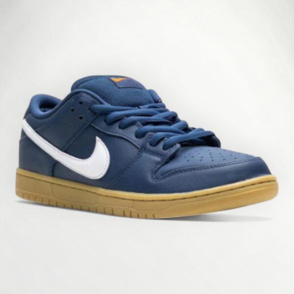 NIKE  DUNK LOW NAVY BLUE GUM SOLE/ ORANGE LABEL
