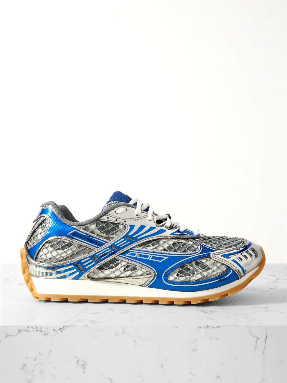 The BOTTEGA VENETA ORBIT FISHNET SNEAKERS
