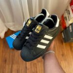 ADIDAS ORIGINALS SUPERSTAR FOUNDATION CLASSIC BLACK AND WHITE