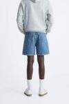 Zara Cropped Denim shorts