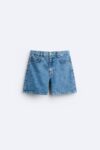 Zara Cropped Denim shorts