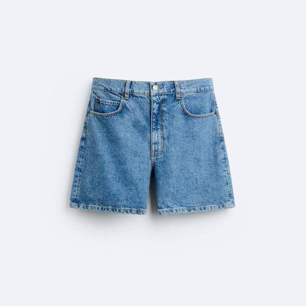 Zara Cropped Denim shorts