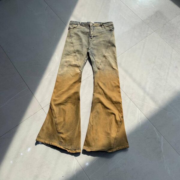 BLUE & ORANGE BAIS FLARE JEANS