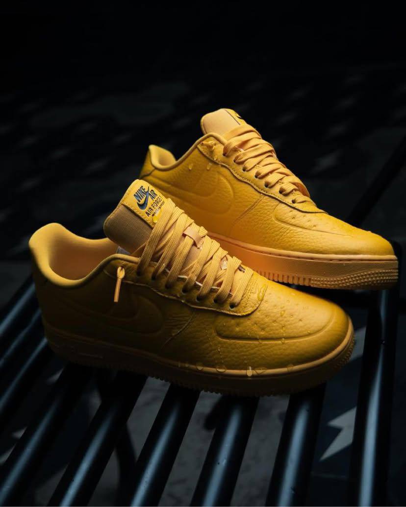 NIKE AIR FORCE 1 '07 PRM' UNIVERSITY GOLD