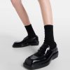 PRADA LEATHER LOAFFRS