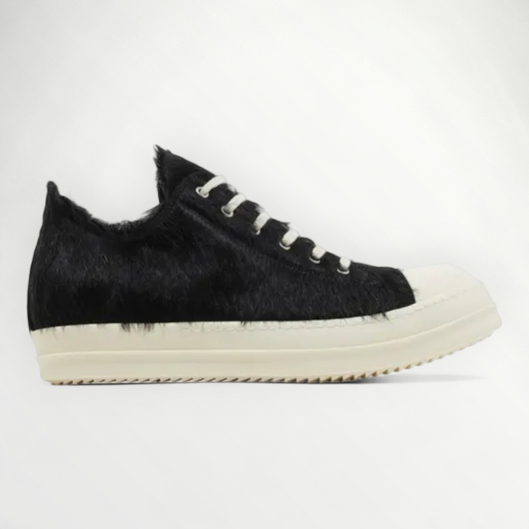 Rick Owens Strobe Low 'Black Cow Fur