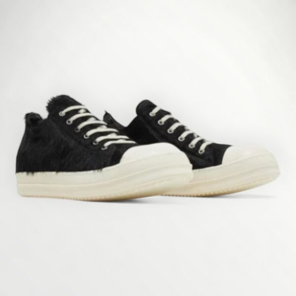 Rick Owens Strobe Low 'Black Cow Fur