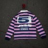 The Sp5der T&F Patch Rugby Shirt 'Pink/Navy'