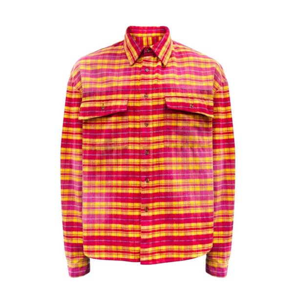 FARFROMWHAT FAR WASHED FLANNEL SHITT