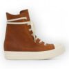 RICK OWENS DRKSHDW - High-top waxed Orange