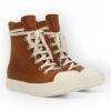 RICK OWENS DRKSHDW - High-top waxed Orange
