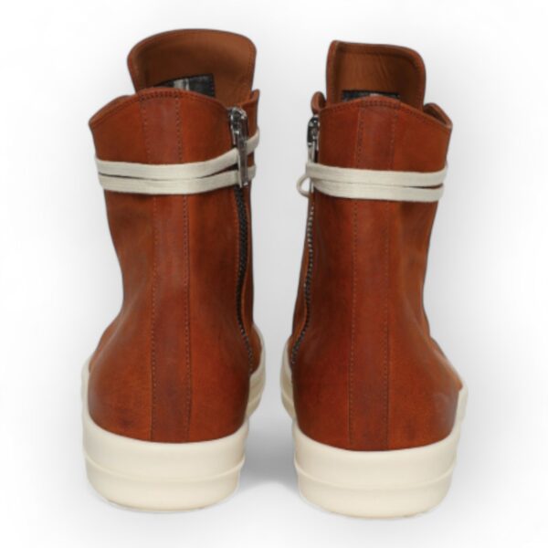 RICK OWENS DRKSHDW - High-top waxed Orange