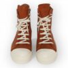 RICK OWENS DRKSHDW - High-top waxed Orange