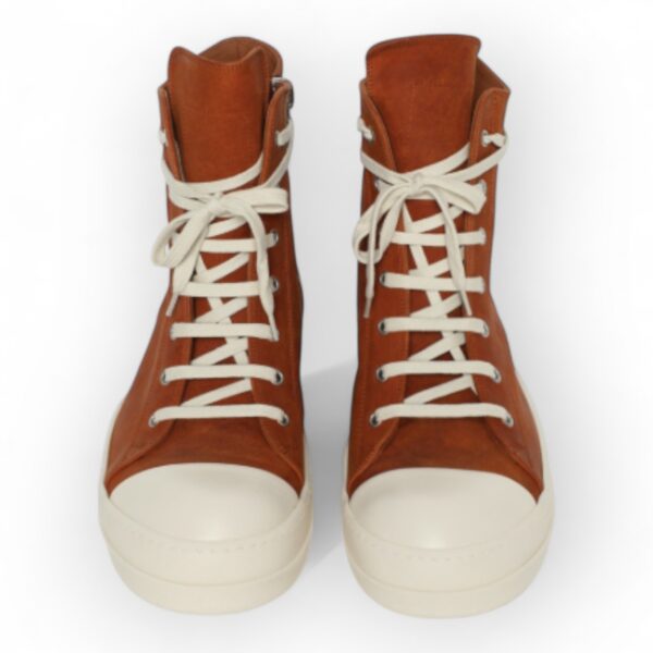 RICK OWENS DRKSHDW - High-top waxed Orange