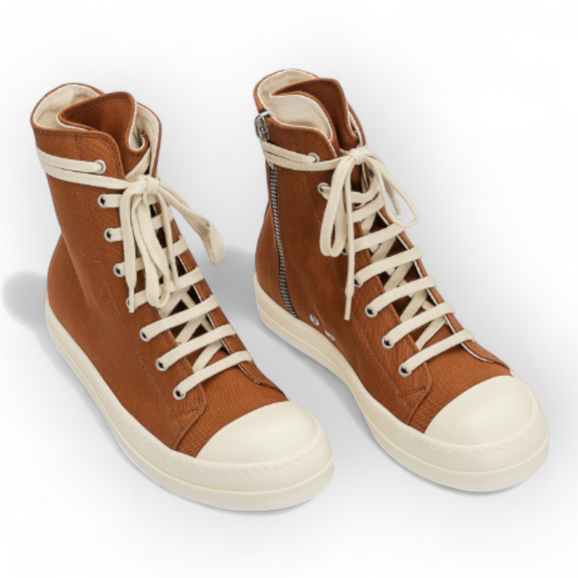 RICK OWENS DRKSHDW – High-top waxed Orange5 RICK OWENS DRKSHDW - High-top waxed Orange