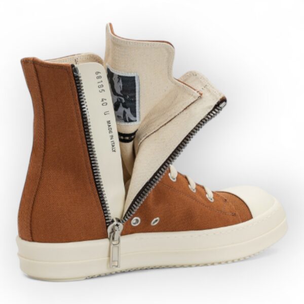 RICK OWENS DRKSHDW - High-top waxed Orange