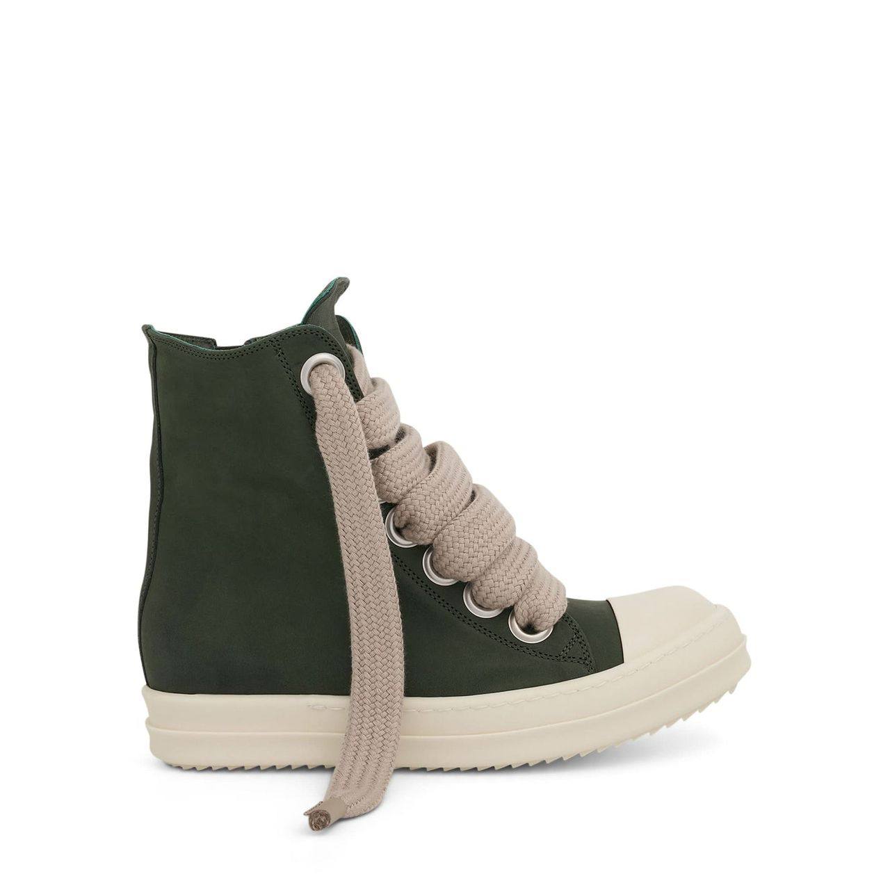 RICK OWENS DRKSHDW - EDFU Leather GREE High-Top