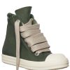 RICK OWENS DRKSHDW - EDFU Leather GREE High-Top