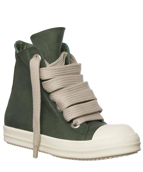 RICK OWENS DRKSHDW - EDFU Leather GREE High-Top