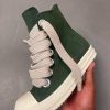 RICK OWENS DRKSHDW - EDFU Leather GREE High-Top