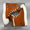 RICK OWENS DRKSHDW - High-top waxed Orange