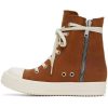 RICK OWENS DRKSHDW - High-top waxed Orange
