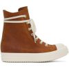 RICK OWENS DRKSHDW - High-top waxed Orange