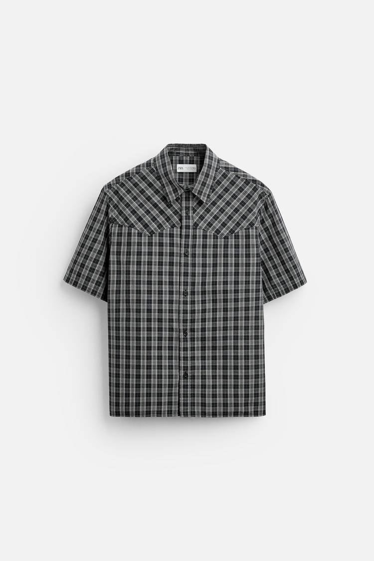 zara check shirt