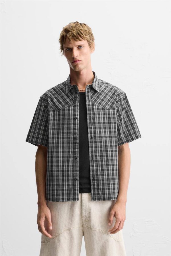 zara check shirt