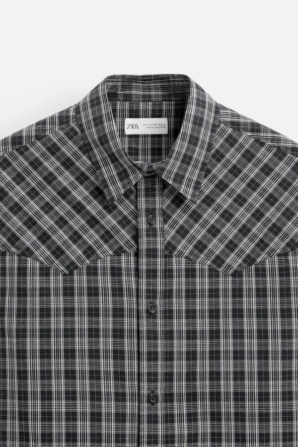 zara check shirt