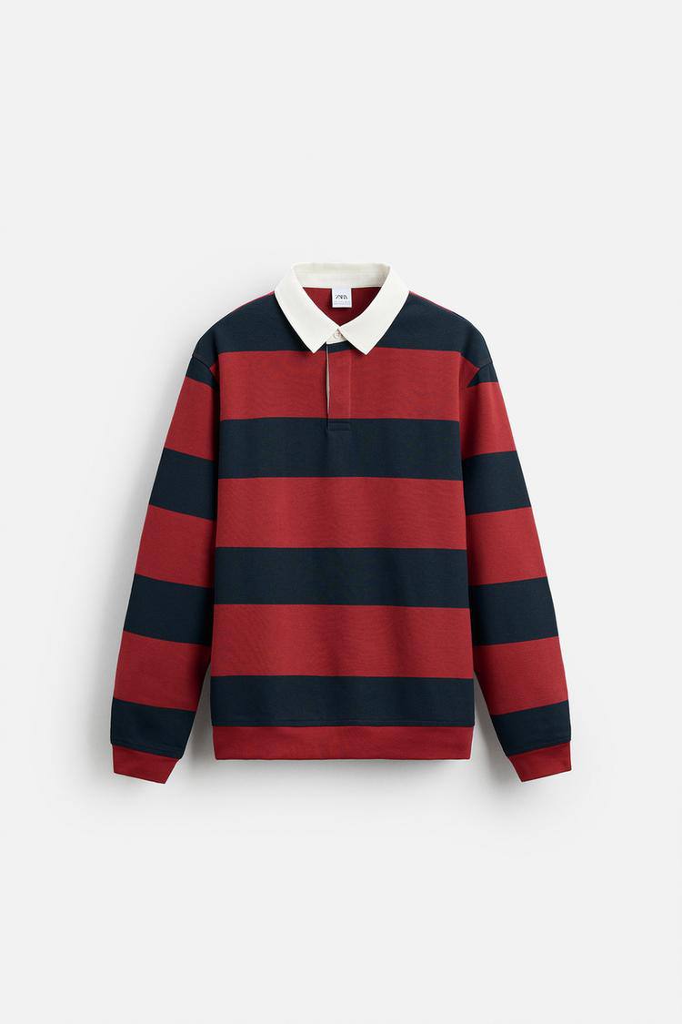 Zara Contrast collar  polo shirt