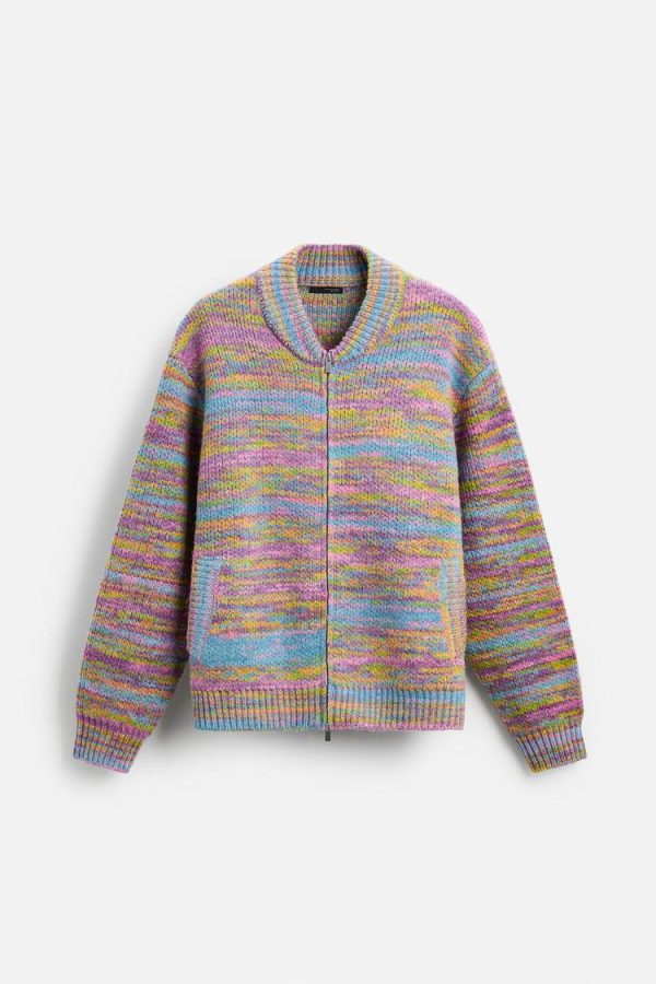 Zara Zip Up Knit Jacket