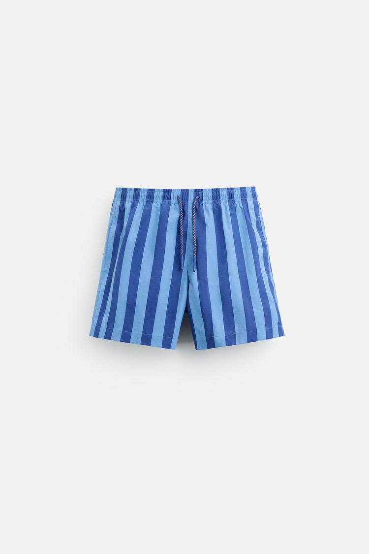 Zara  regular stripped swimming trunk