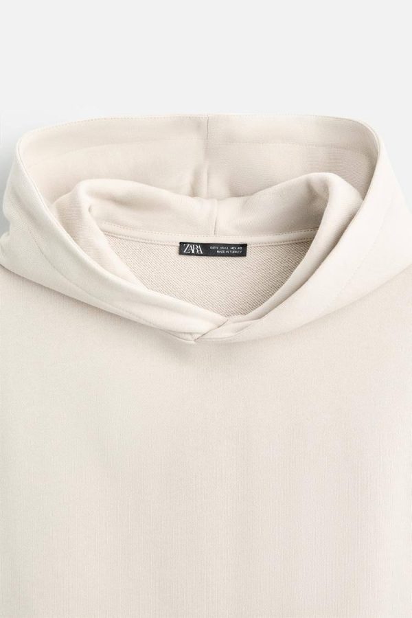 Zara Faded Crop Hoodie