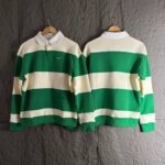 THE COVERNAT UNISEX STRIPES RUGBY SWEATSHIRT