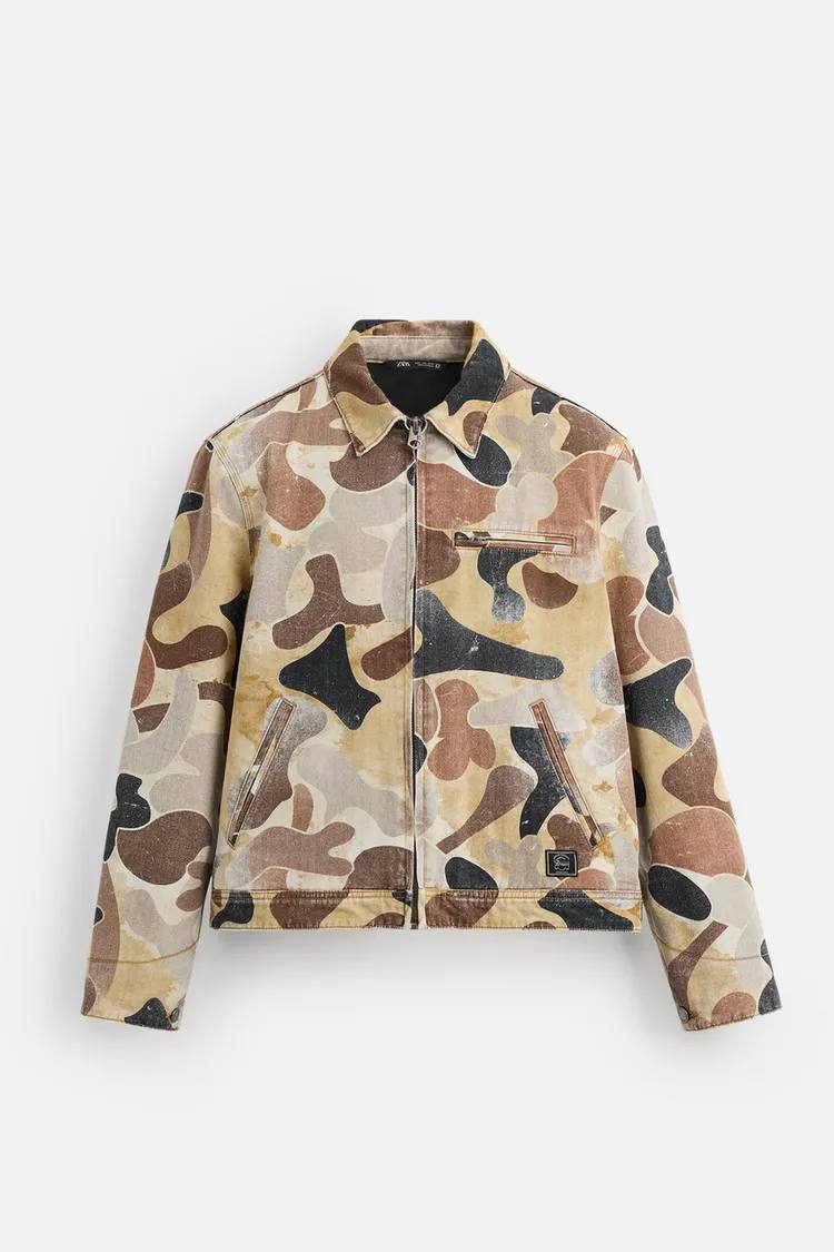 ZARA ABSTRACT PRINT JACKET
