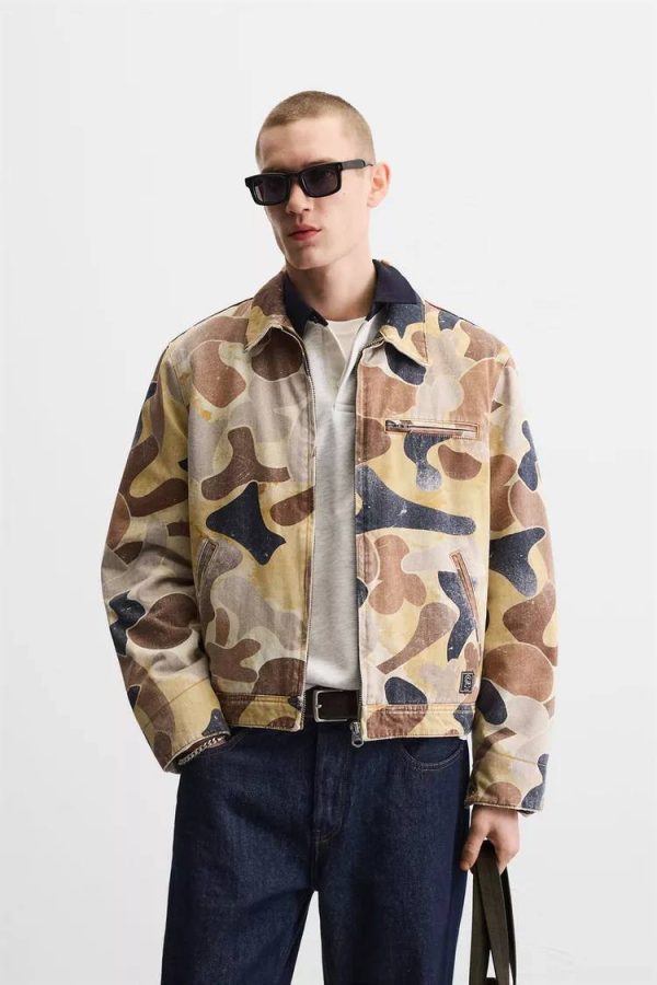 ZARA ABSTRACT PRINT JACKET