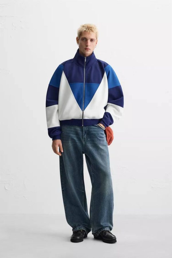 ZARA  CONTRAST TECHNICAL JACKET