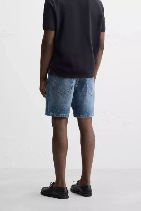 REGULAR FIT DENIM BERMUDA SHORTS