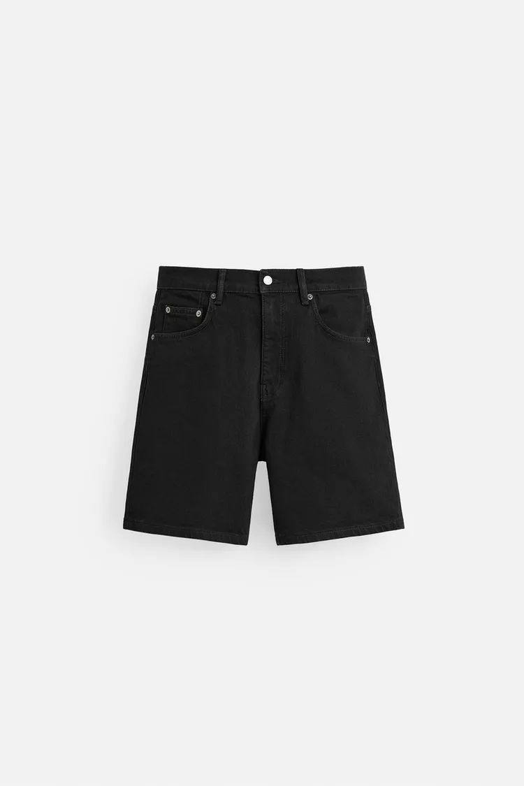 REGULAR FIT DENIM BERMUDA SHORTS
