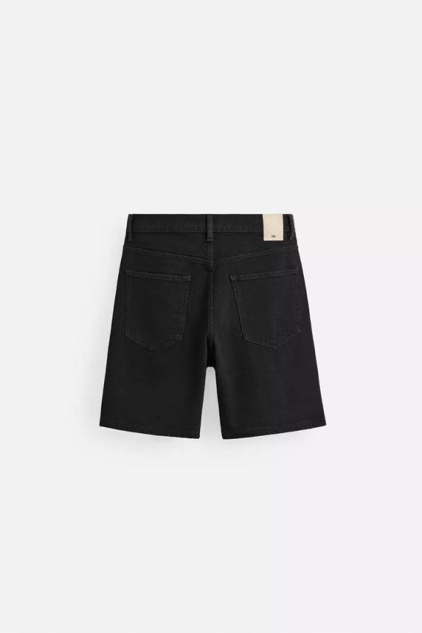REGULAR FIT DENIM BERMUDA SHORTS