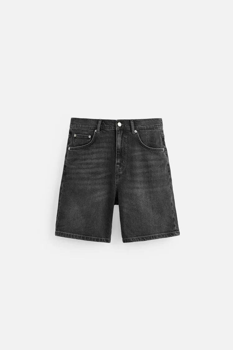 REGULAR FIT DENIM BERMUDA SHORTS